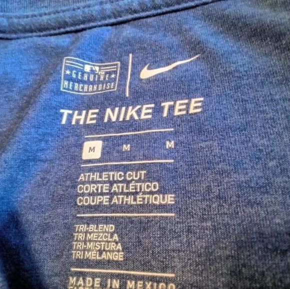 KC Royals Shirt Mens S Blue MLB Baseball Nike 3/4 Sleeve Pullover Outdoor - Picture 6 of 8